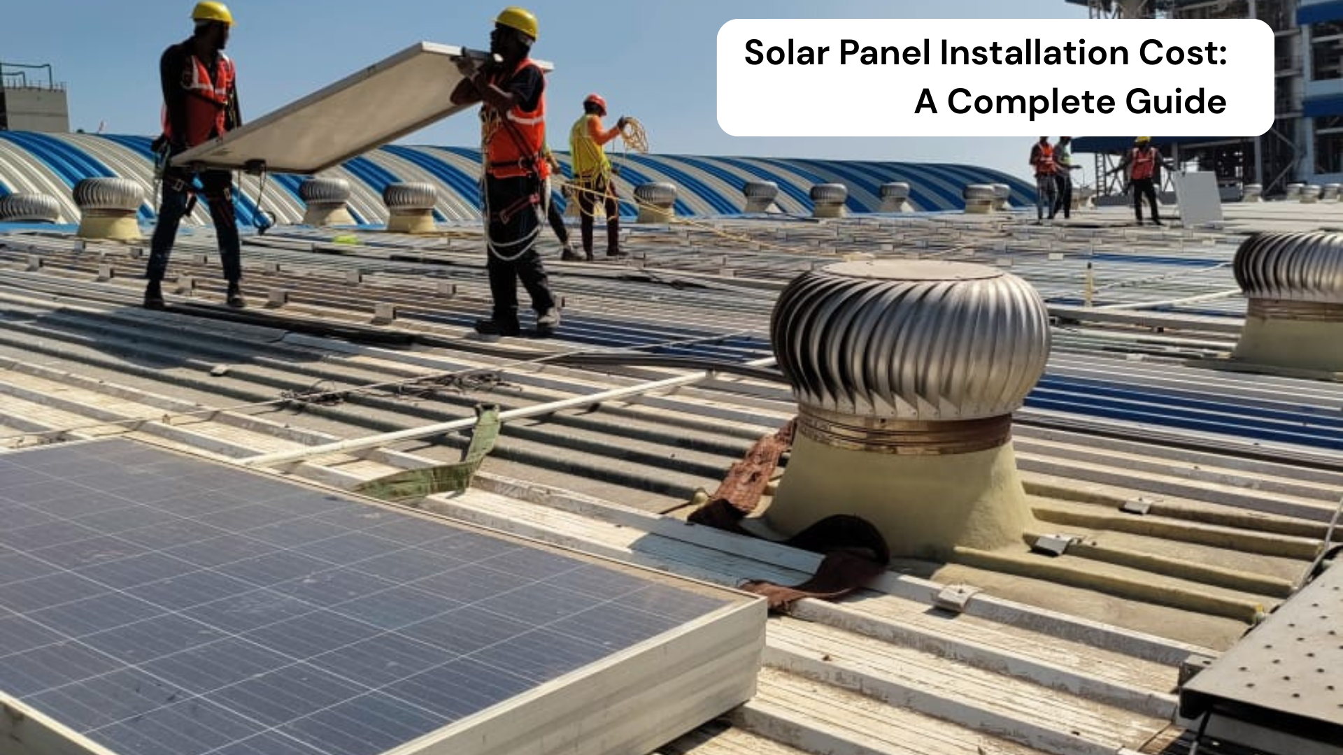 Residential solar panel installation cost.