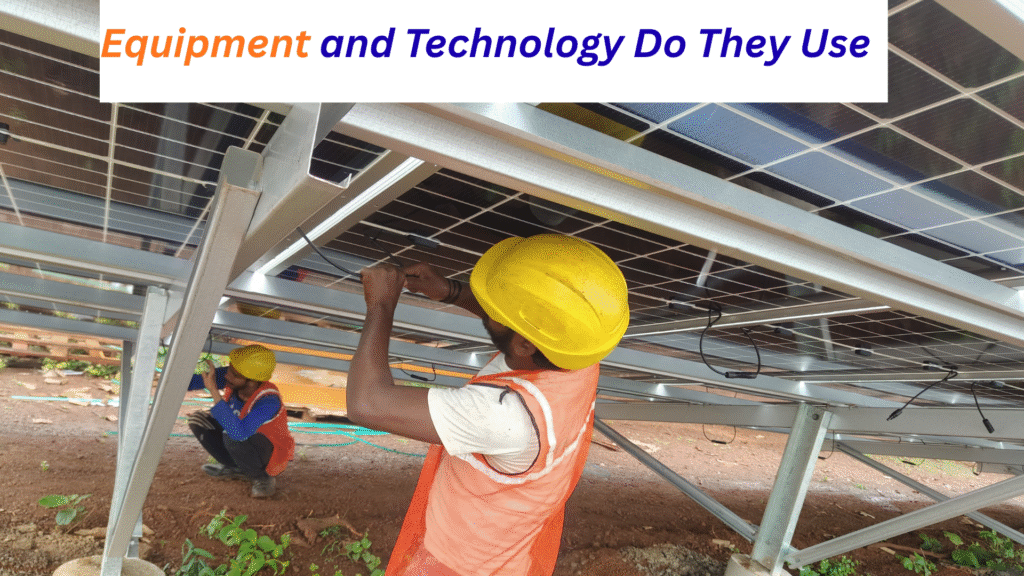 A close-up of a solar panel's crystalline cells.
