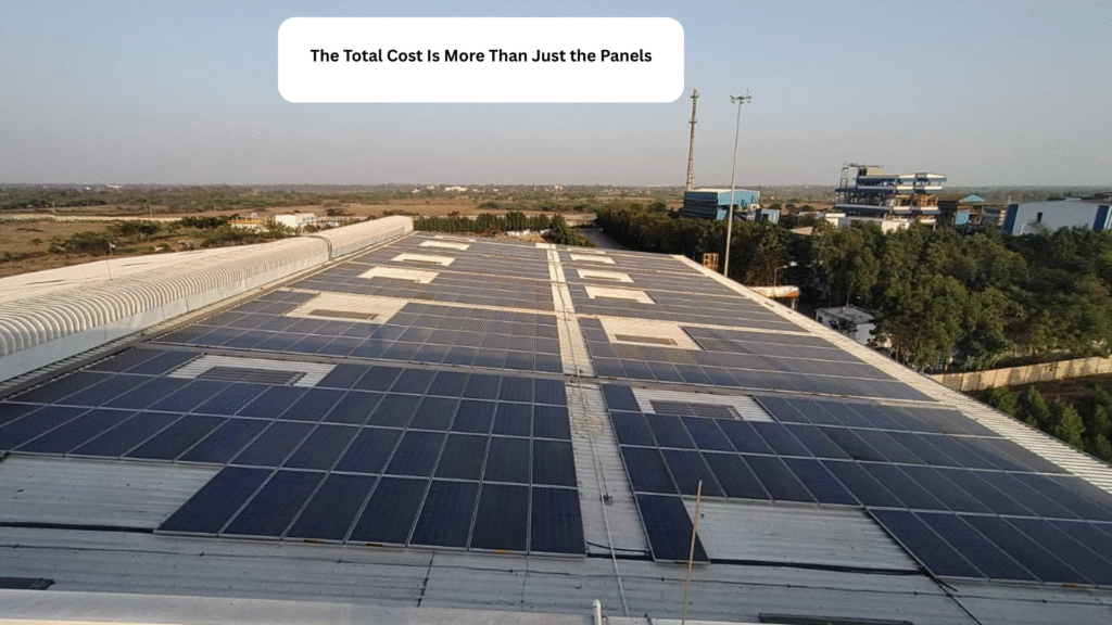 Breakdown of solar system installation cost components