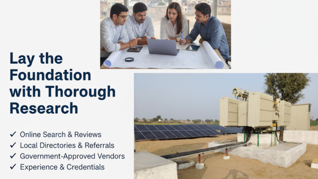 Thorough research on solar installers
