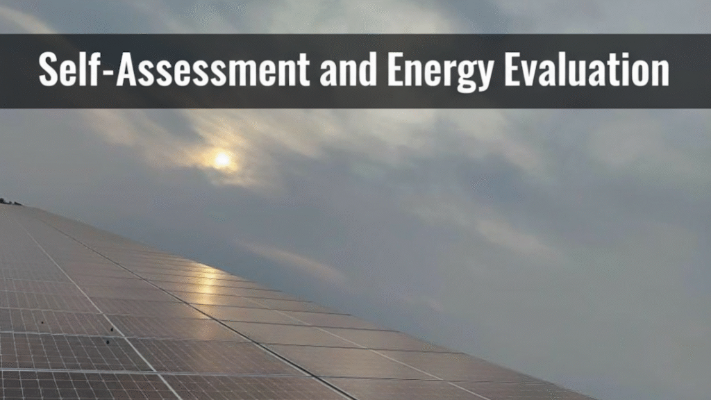 Self-Assessment and Energy Evaluation Before Installing Solar Panels for Home