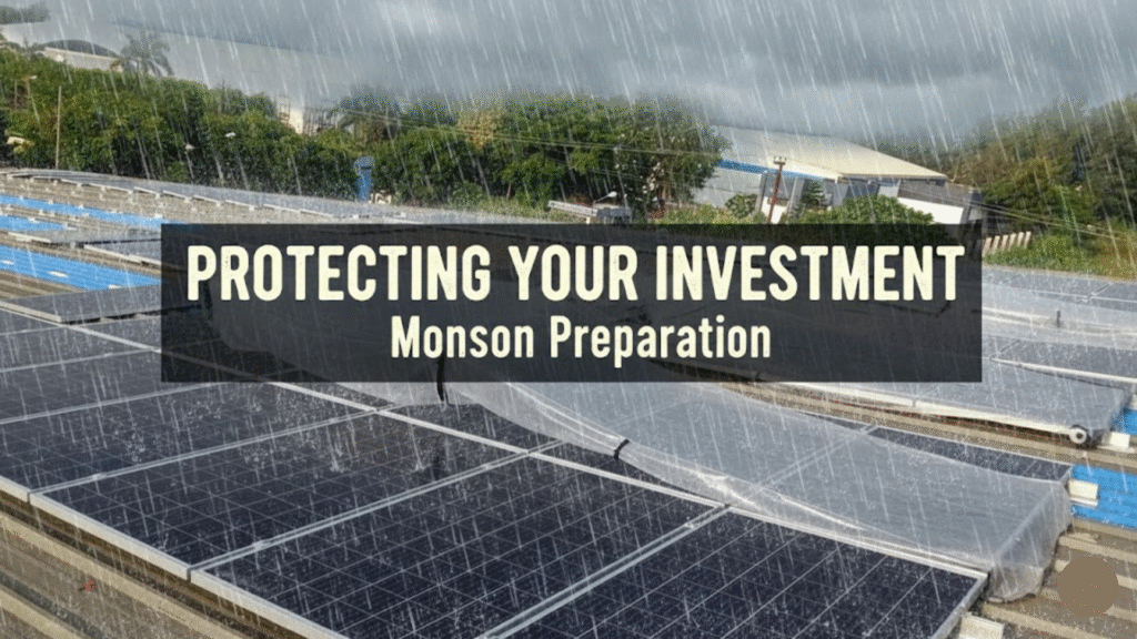 Protecting Your Investment – Monsoon Preparation | Do solar panels work in rain ?