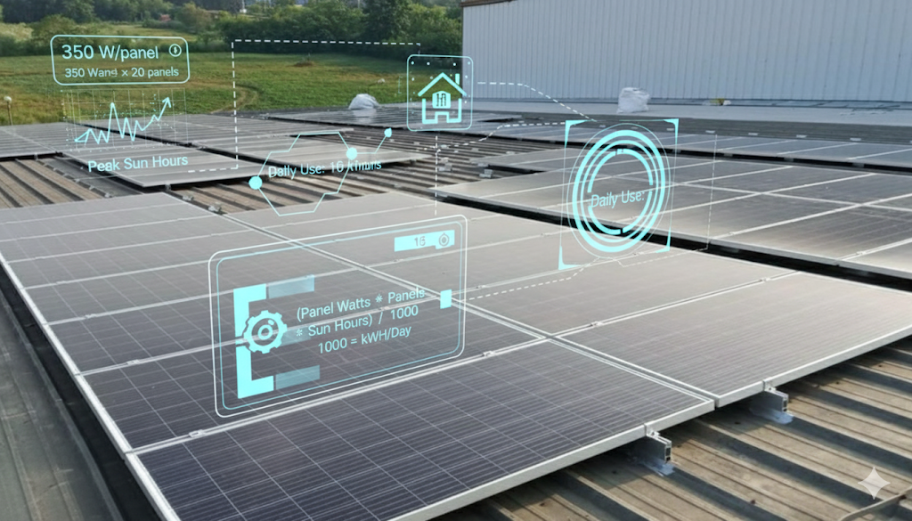The Solar System Capacity Calculation